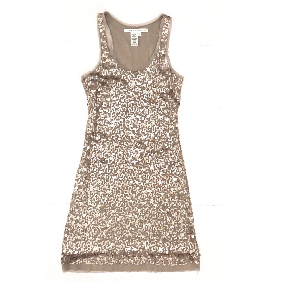 Max Studio Dresses & Skirts - Max Studio Gold Sequin Fitted Tank Dress